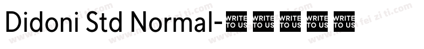 Didoni Std Normal字体转换